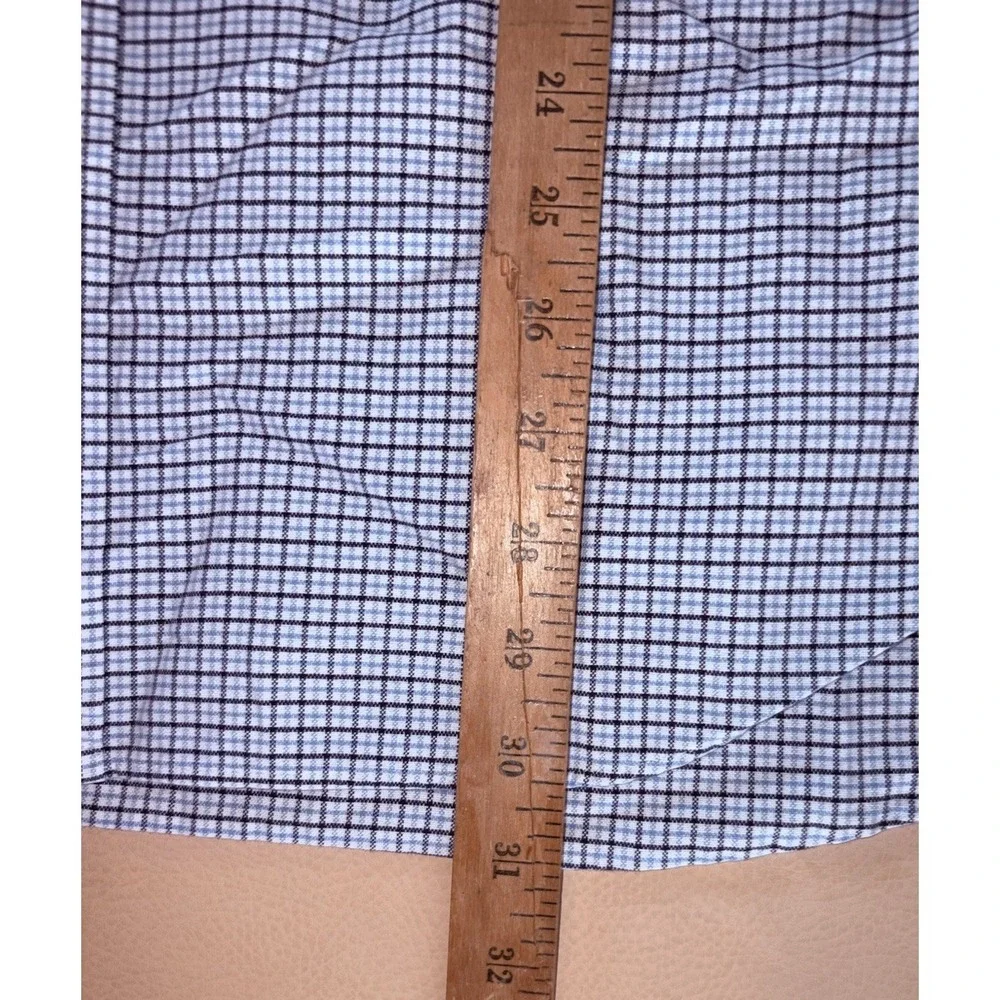 Polo Ralph Lauren Button Down XXL 2XL White Blue Black Plaid Check Long Sleeve